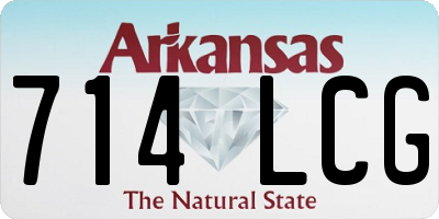 AR license plate 714LCG