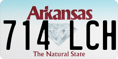 AR license plate 714LCH