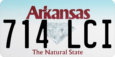 AR license plate 714LCI