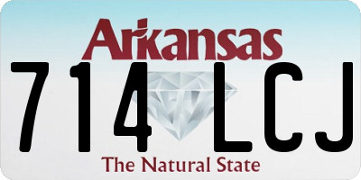 AR license plate 714LCJ