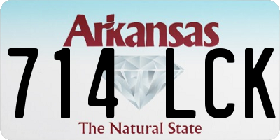 AR license plate 714LCK