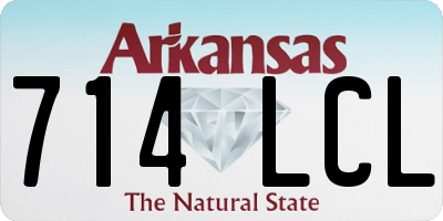 AR license plate 714LCL
