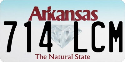 AR license plate 714LCM