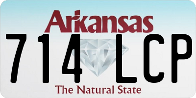 AR license plate 714LCP