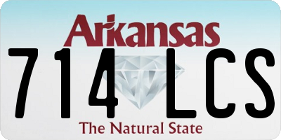 AR license plate 714LCS