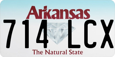 AR license plate 714LCX