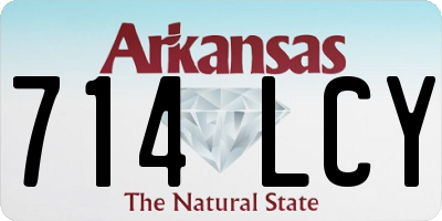 AR license plate 714LCY