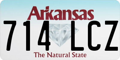AR license plate 714LCZ
