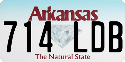 AR license plate 714LDB