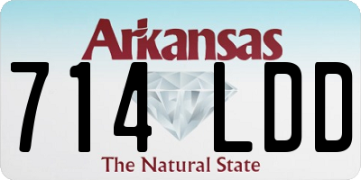 AR license plate 714LDD