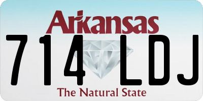 AR license plate 714LDJ
