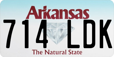 AR license plate 714LDK