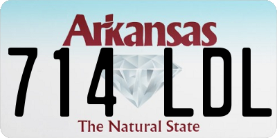 AR license plate 714LDL