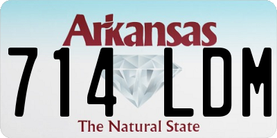 AR license plate 714LDM