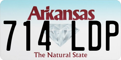 AR license plate 714LDP