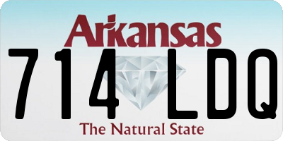 AR license plate 714LDQ