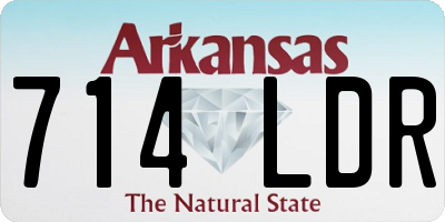 AR license plate 714LDR