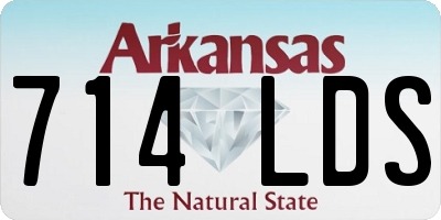 AR license plate 714LDS