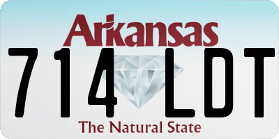 AR license plate 714LDT