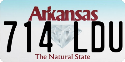AR license plate 714LDU