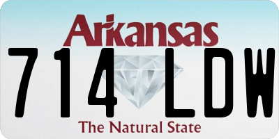 AR license plate 714LDW
