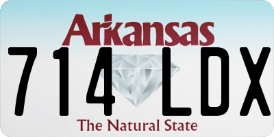 AR license plate 714LDX