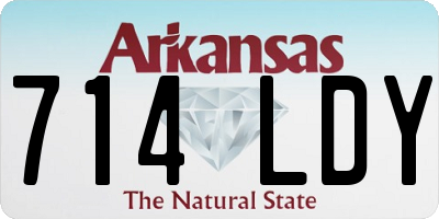 AR license plate 714LDY