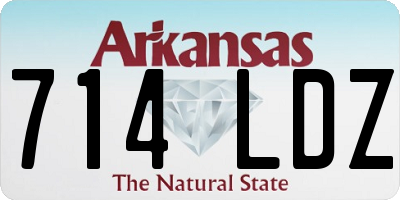 AR license plate 714LDZ