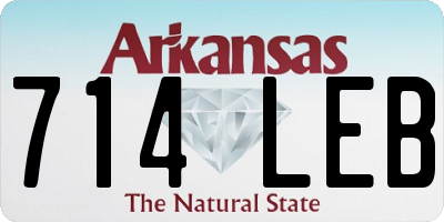 AR license plate 714LEB