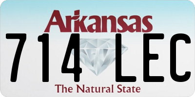 AR license plate 714LEC