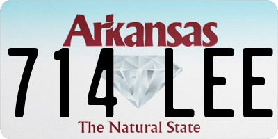 AR license plate 714LEE