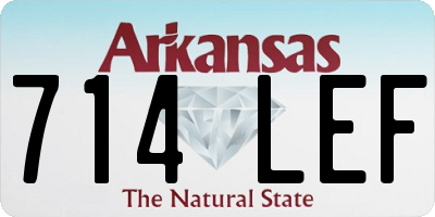 AR license plate 714LEF