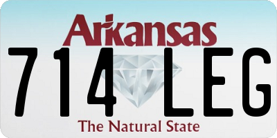AR license plate 714LEG