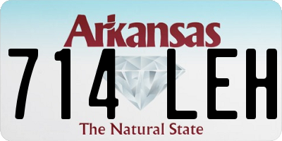 AR license plate 714LEH