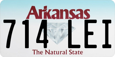 AR license plate 714LEI