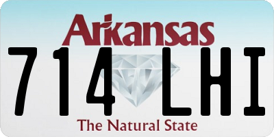 AR license plate 714LHI