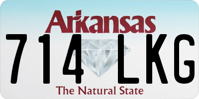 AR license plate 714LKG