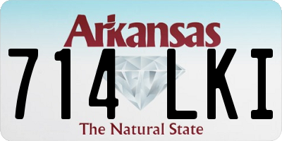 AR license plate 714LKI