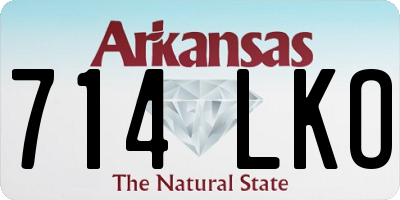AR license plate 714LKO