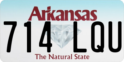 AR license plate 714LQU