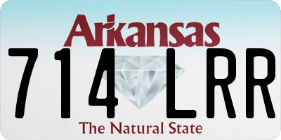 AR license plate 714LRR