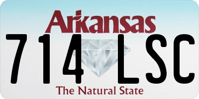 AR license plate 714LSC