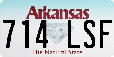 AR license plate 714LSF
