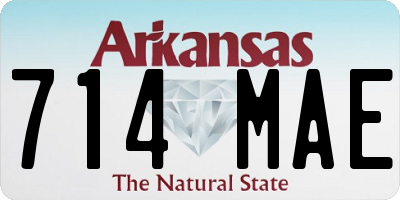 AR license plate 714MAE