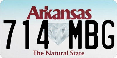 AR license plate 714MBG