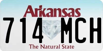AR license plate 714MCH