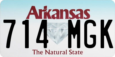 AR license plate 714MGK
