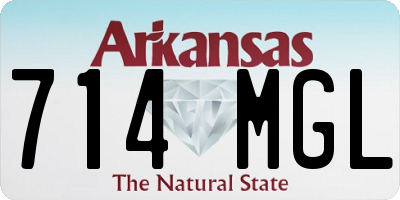 AR license plate 714MGL