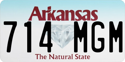 AR license plate 714MGM