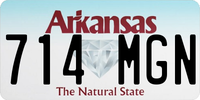 AR license plate 714MGN